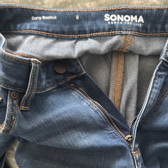 Sonoma Curvy Straight Blue Jeans - Picture 4 of 7